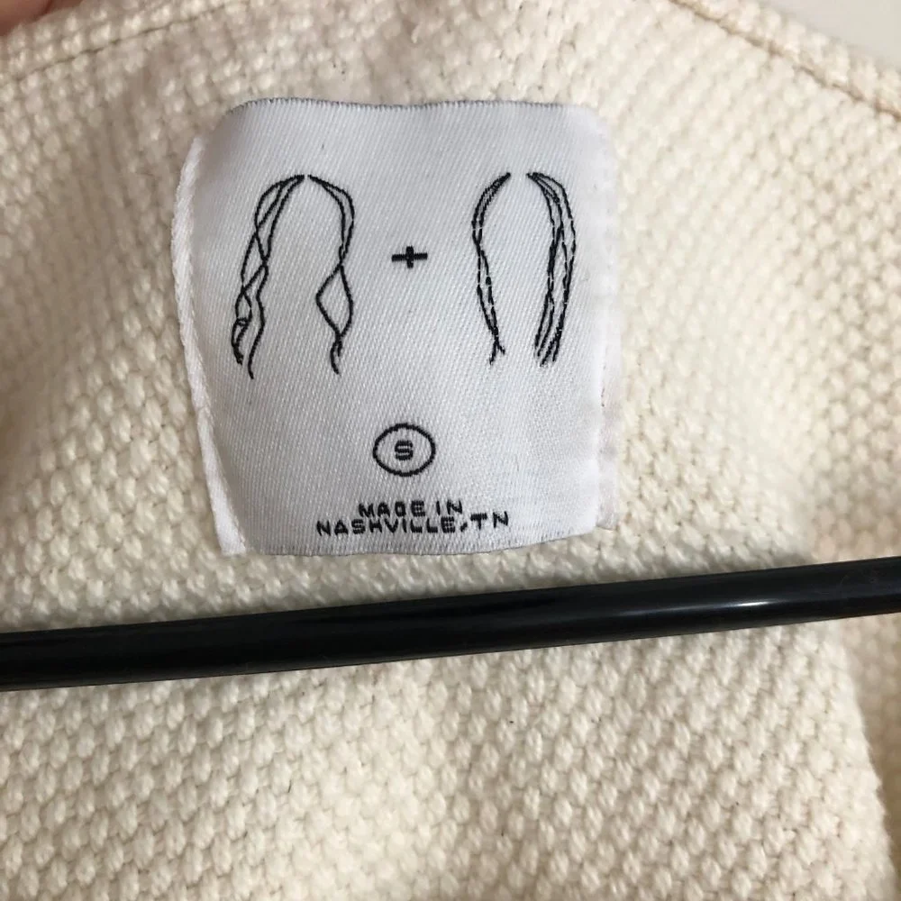 Jamie + the Jones Women's Cream Sweater - Crew Neck - Picture 6 of 6